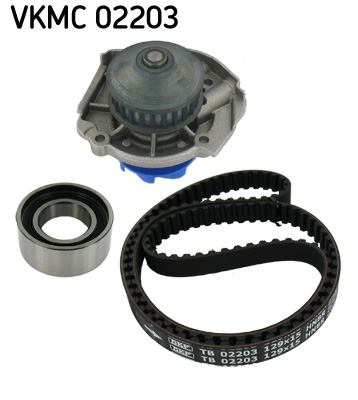 SKF VKMC 02203 Pompa acqua + Kit cinghie dentate